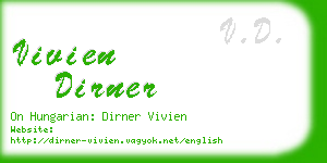 vivien dirner business card